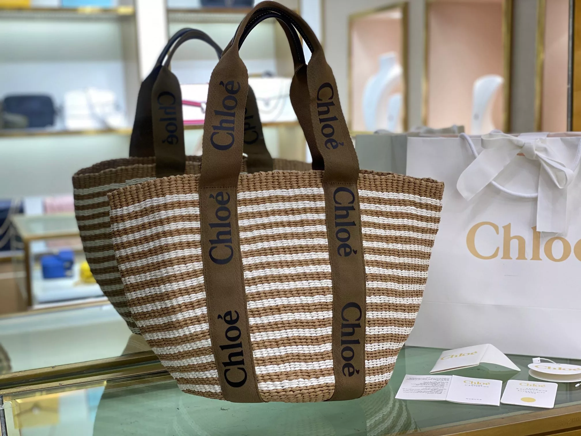 Repladies Cheap CHLOÉ large woody basket 0114