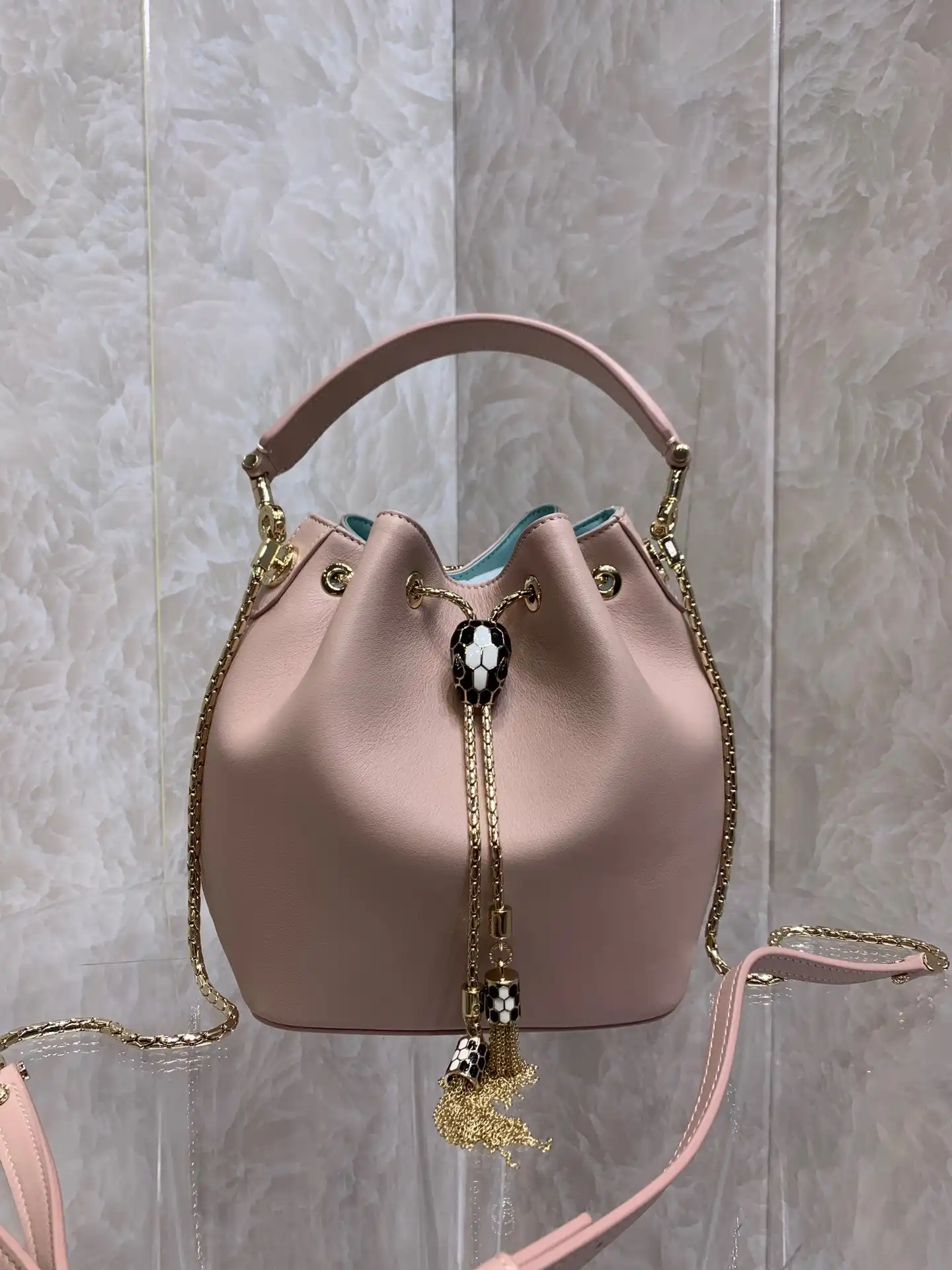 Cheap BVLGARI SERPENTI FOREVER BUCKET BAG 0130