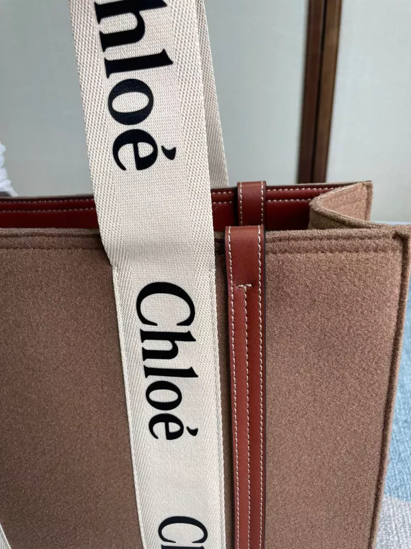 Rep ladies Cheap CHLOÉ MEDIUM WOODY TOTE BAG 0114