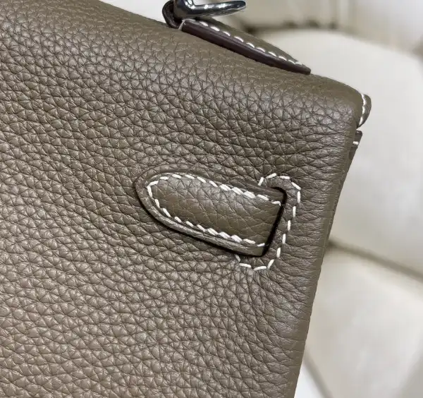 Cheap HERMES KELLY 25CM ALL HANDMADE TOGO LEATHER 0205