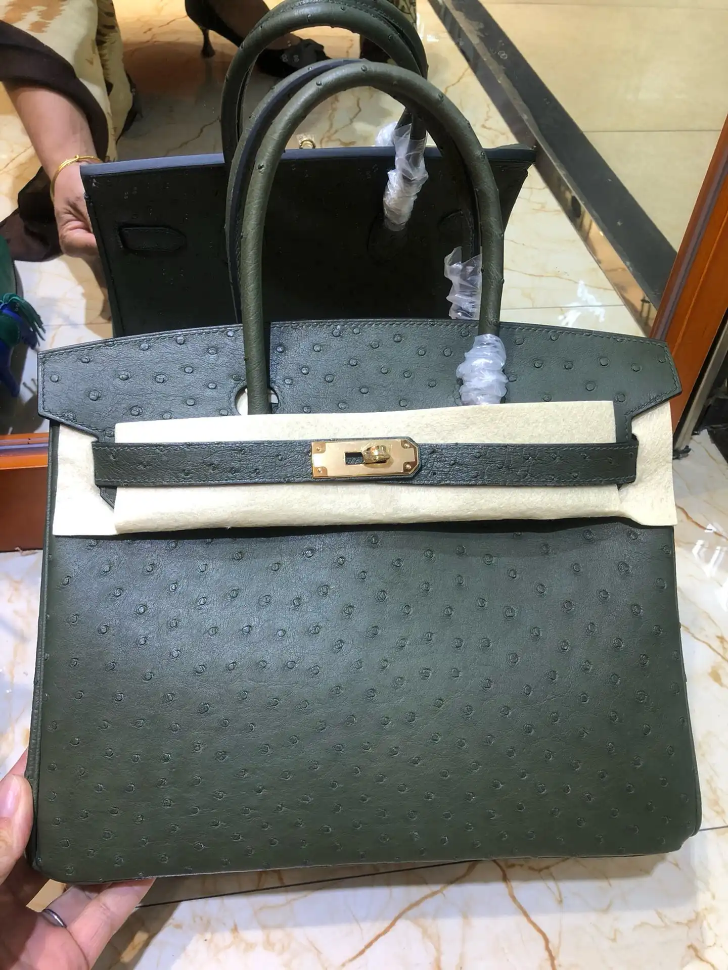 Cheap HERMES BIRKIN 25CM HANDMADE 0205